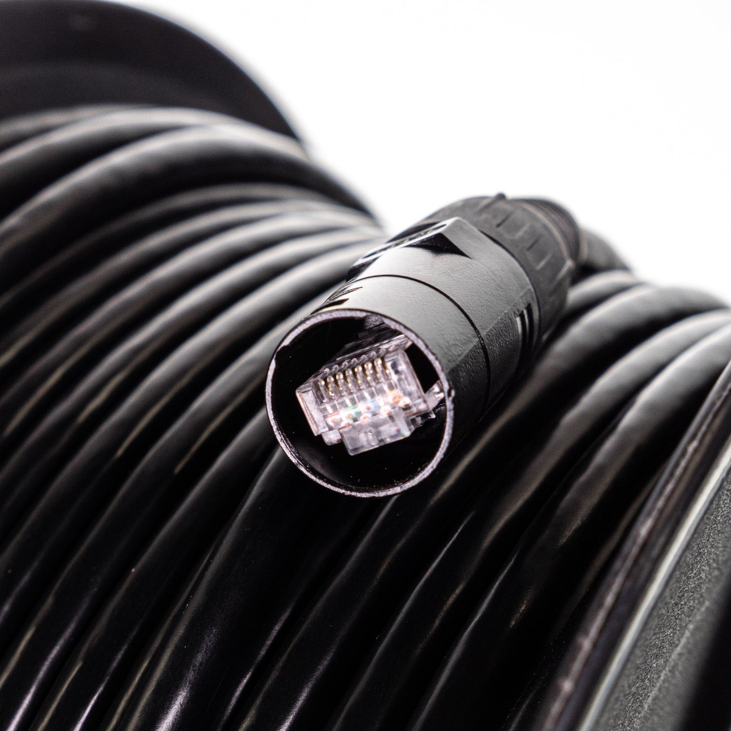 Perfex CAT7 kabeltromle (SORT) 30m