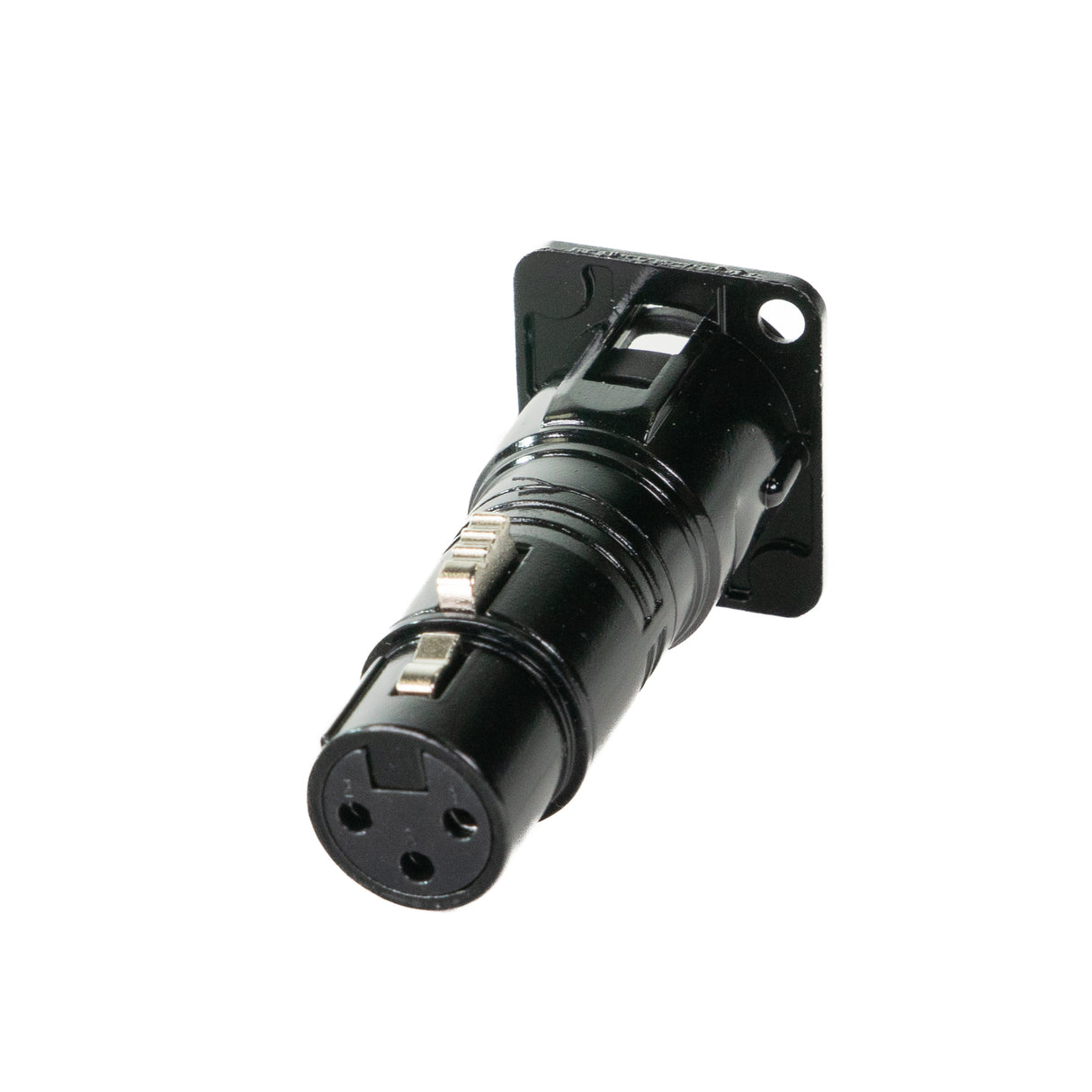 Perfex XLR Hun til XLR Han Chassis Stik (Sort)