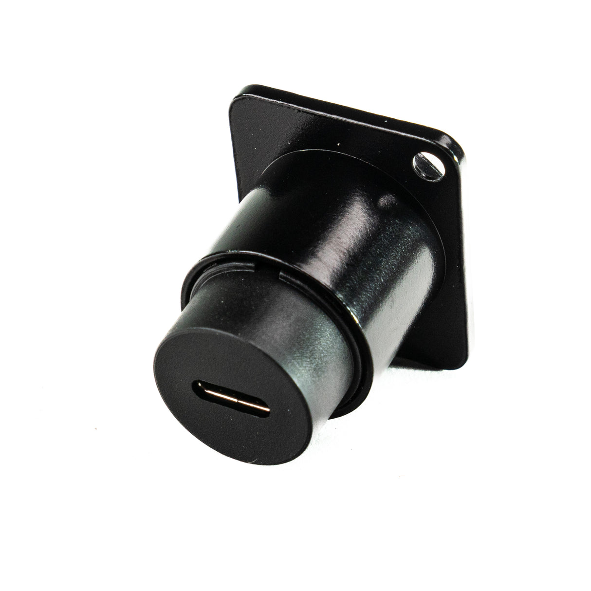 Perfex USB-C til USB-C Chassis Stik (Sort)