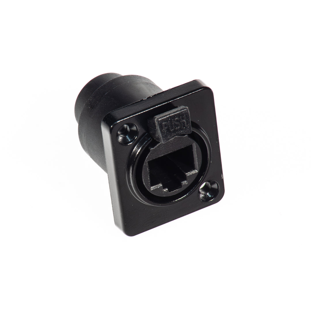 Perfex RJ45 Chassis Stik (Sort)