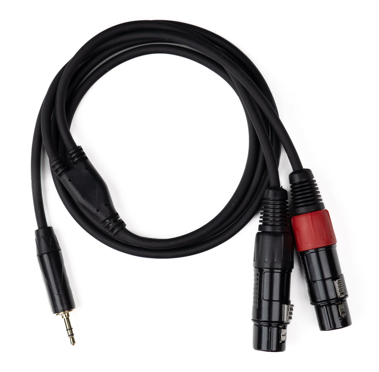 MINIJACK 3,5mm TRS Han til 2x XLR Hun (1,3m)