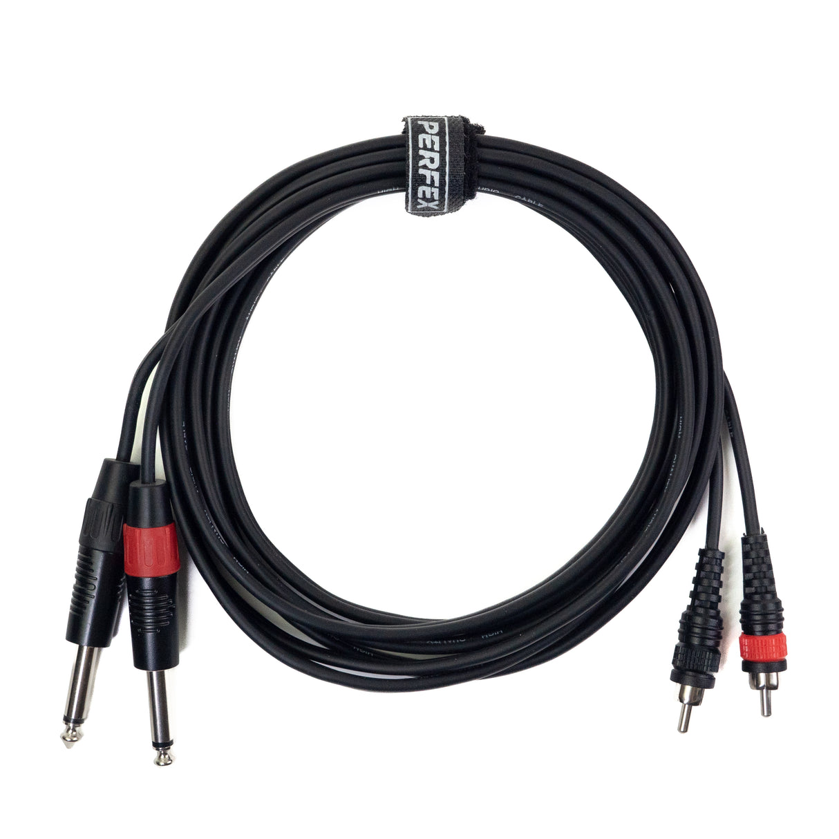Perfex 2x Jack til 2x Phono RCA Kabel (3m)