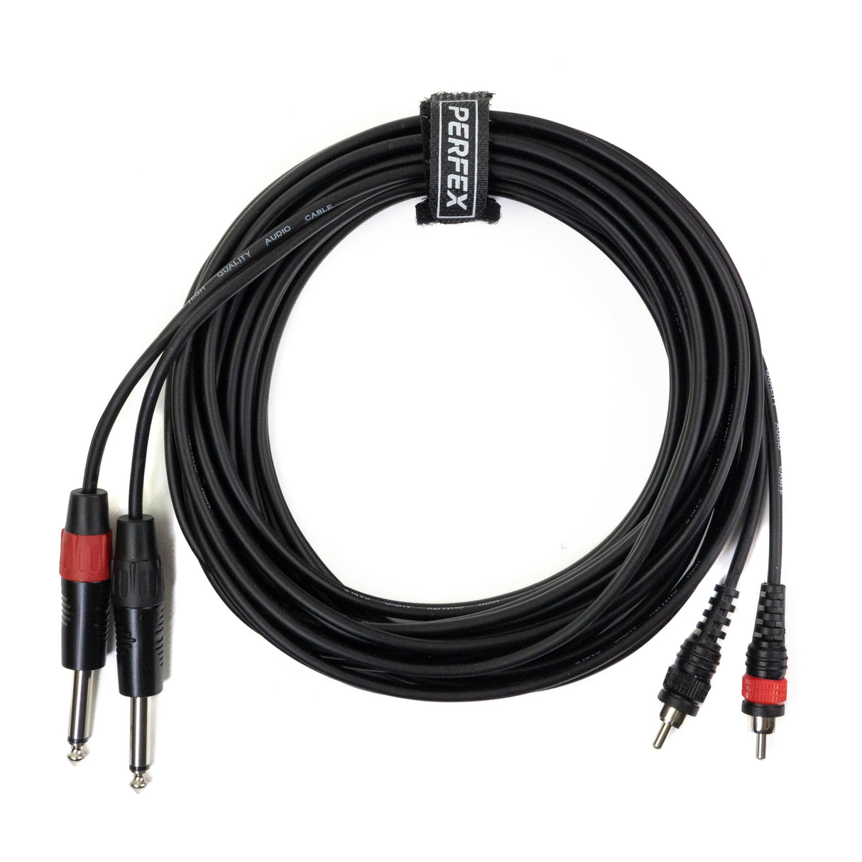 Perfex 2x Jack til 2x Phono RCA Kabel (6m)