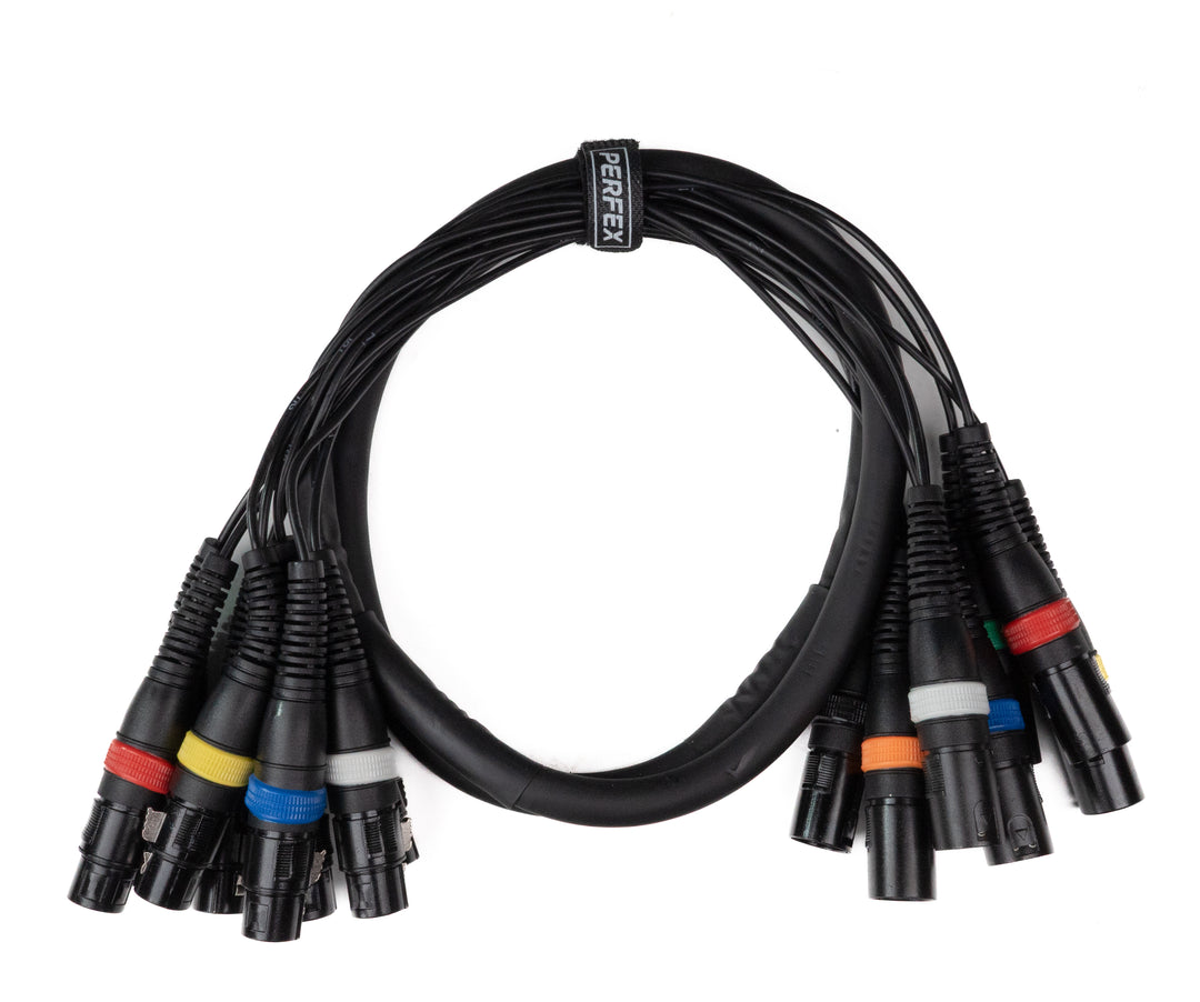 Par-8 multicore XLR han to XLR hun (1,5m)