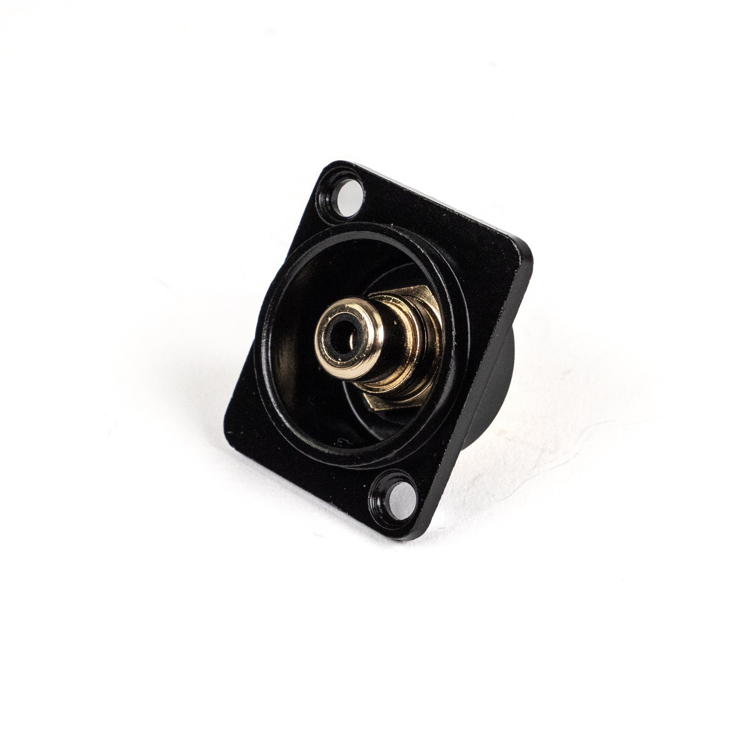 Perfex RCA Phono Hun Chassis Stik (Sort)