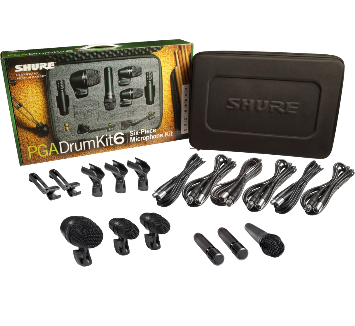 Shure PGA Drumkit 6 Tromme Mikrofonpakke