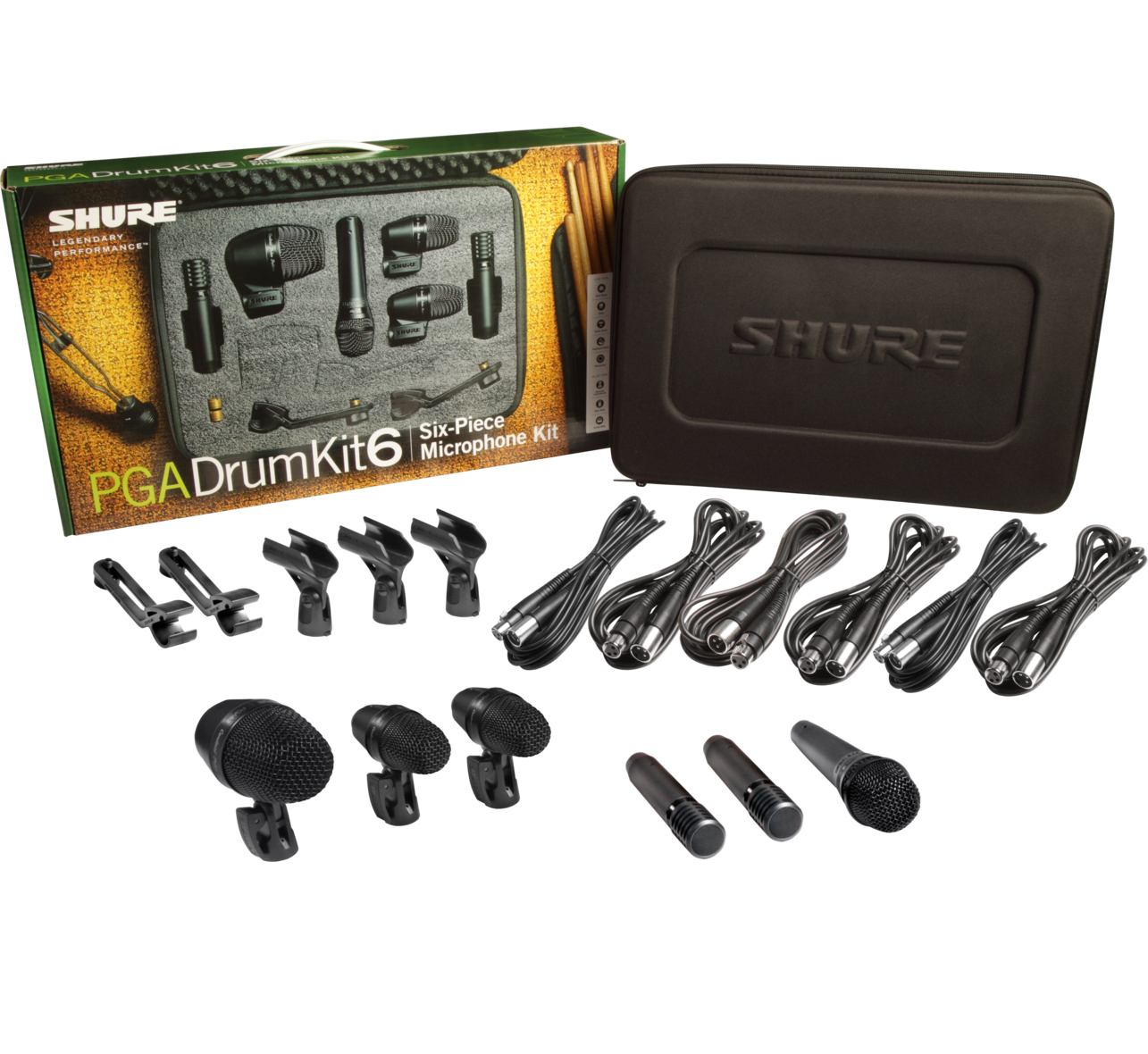 Shure PGA Drumkit 6 Tromme Mikrofonpakke