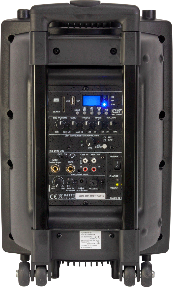 Ibiza PORT10BT Transportabel Højttaler (300W)