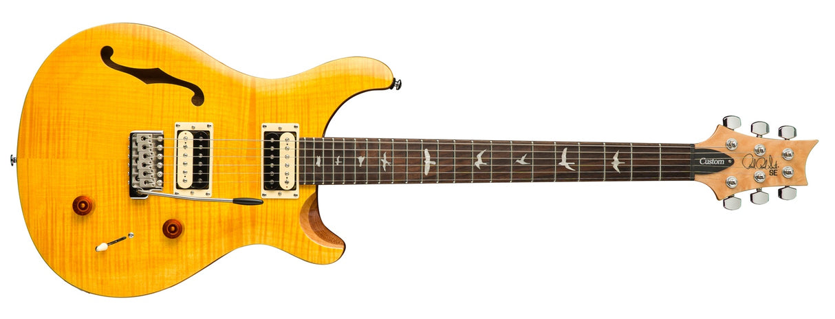 PRS SE Custom 22 Semi-Hollow El-guitar (Santana Yellow)