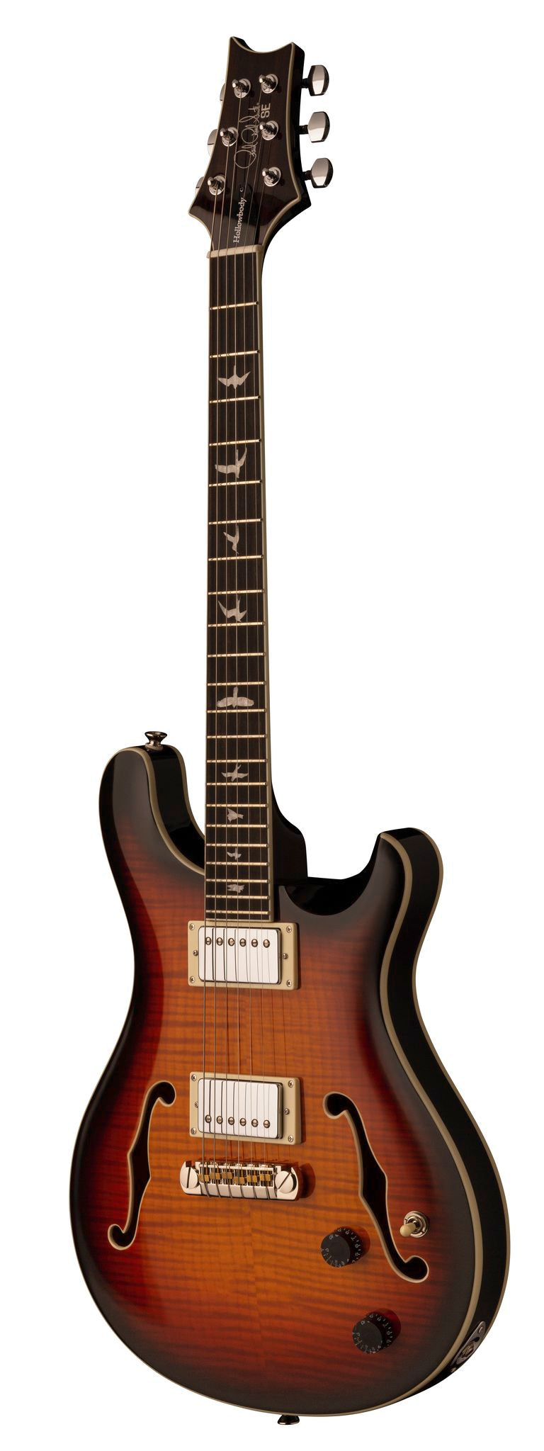 PRS SE Hollowbody II El-guitar (Tricolor Burst)