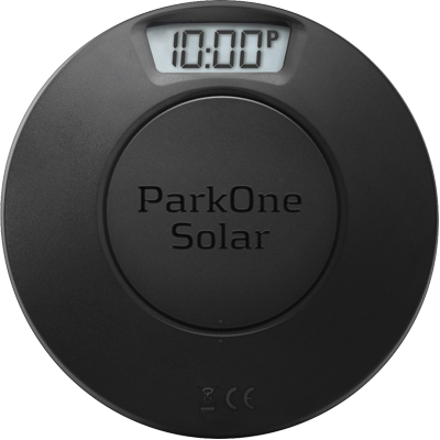 ParkOne Solar Parkeringsur, Sort