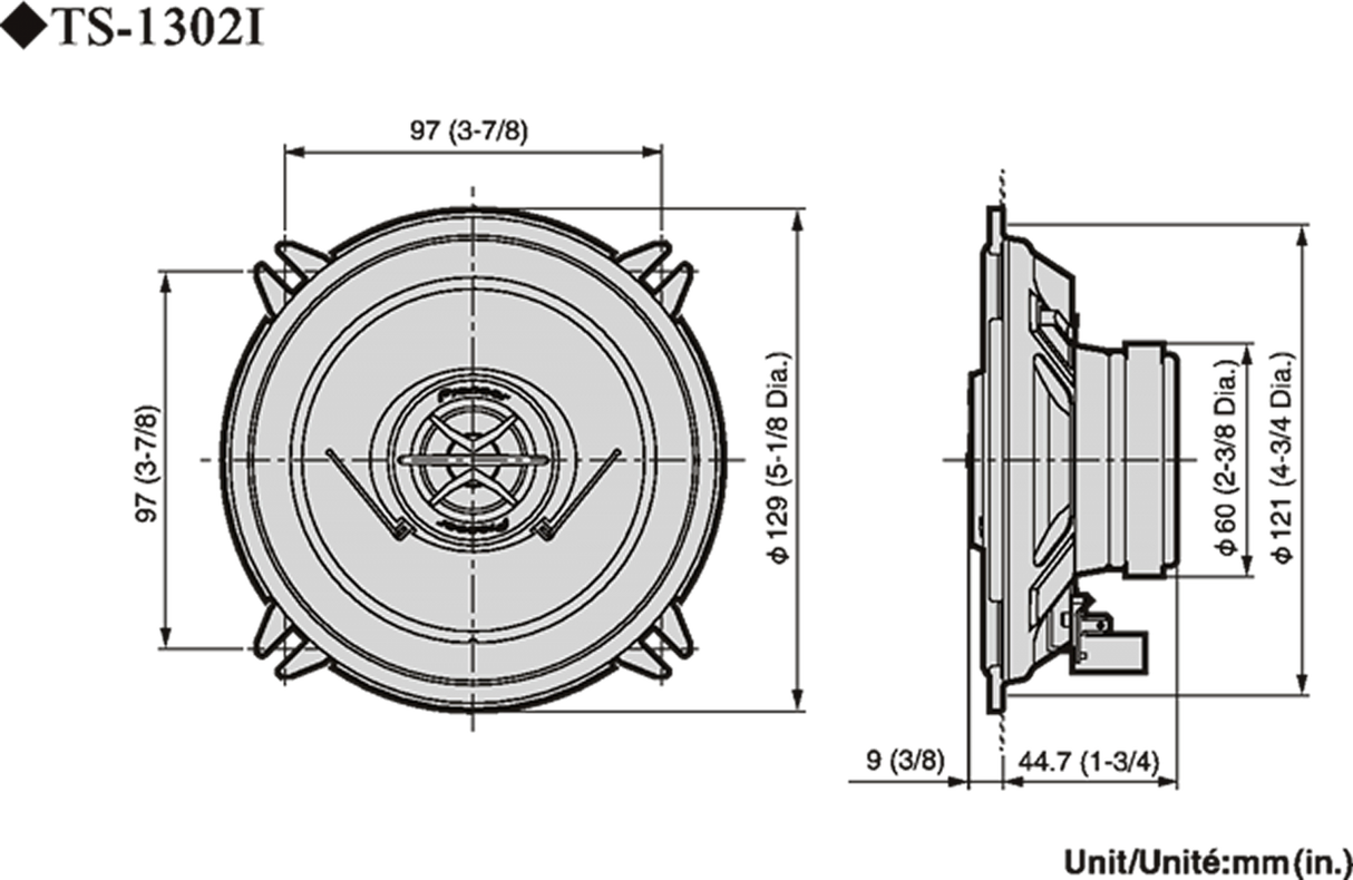 Pioneer TS-1302i Bilhøjttaler (13cm, 5,25")