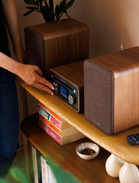 Pure Classic Stereo Mini Coffee Brown/Walnut