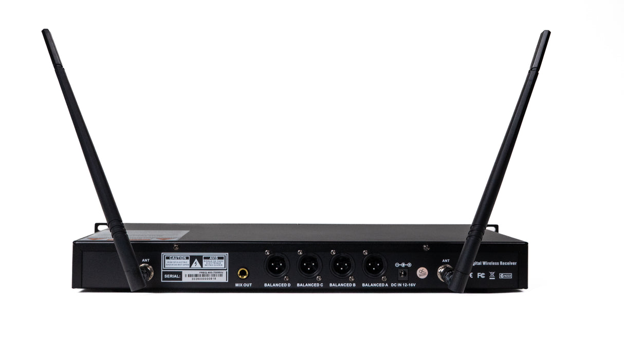 Renton Pro Trådløst Konference Mikrofonsystem (4 kanaler)