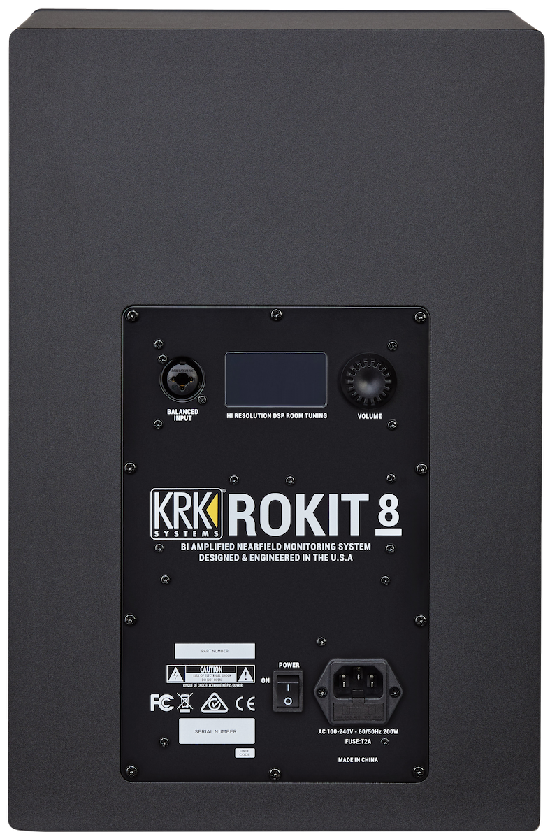 KRK Rokit RP8 G4 Studio Monitor (Sort)