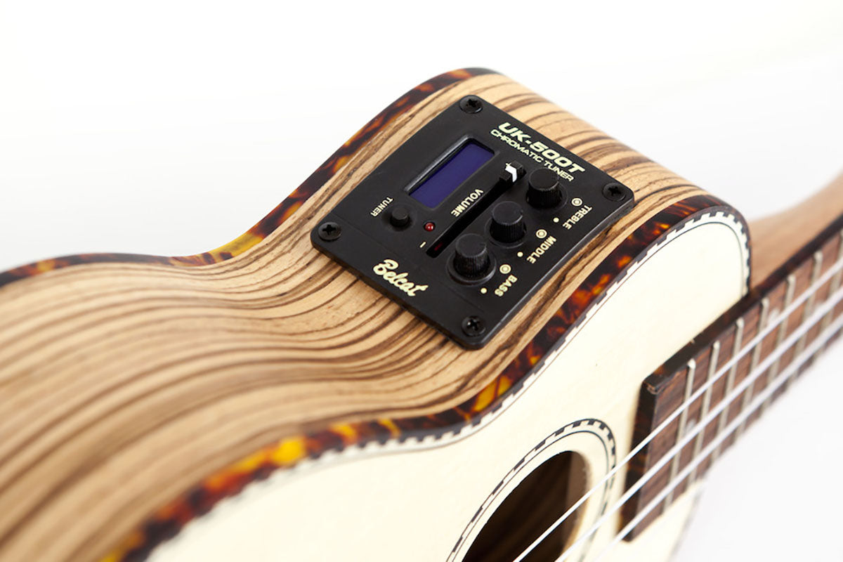 Reno RU210E Sopran Ukulele m. Pickup og Tuner (Natur)