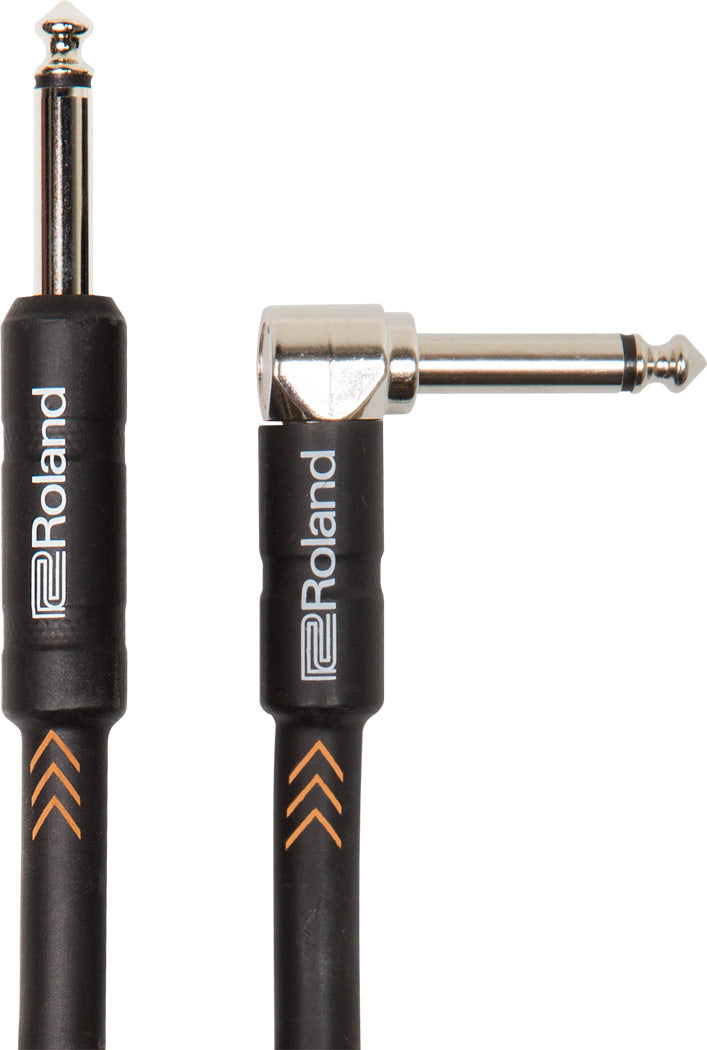 Roland "Nickel" Instrument Kabel 6.3mm Jack mono til 6.3mm Vinkel Jack mono