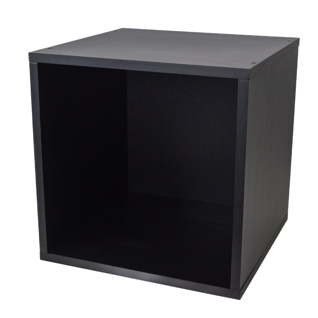 Studio 57 - Opbevaringshylde til vinylplader (36,5 x 36,5 cm, Sort)