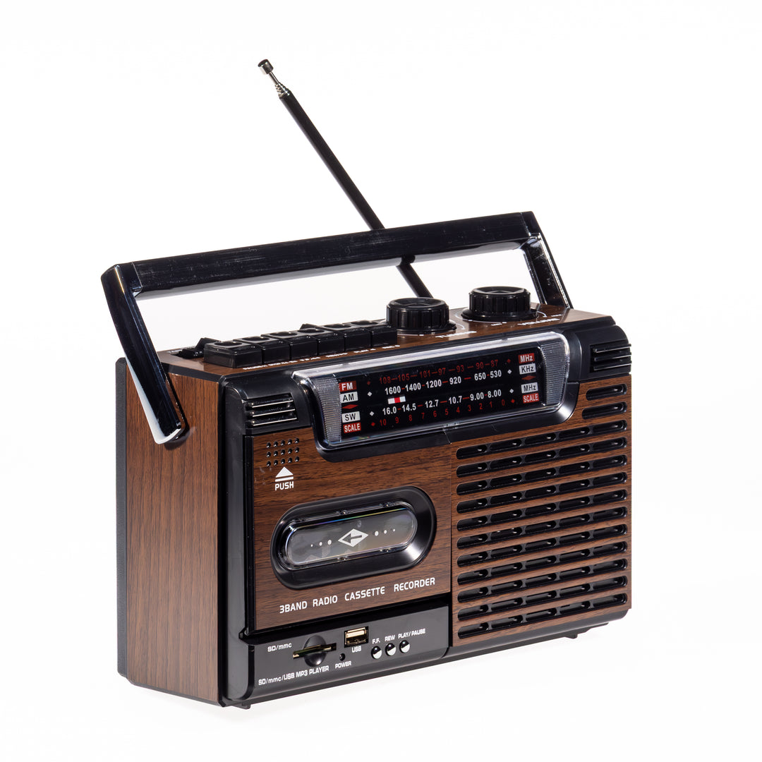 Studio 57 - Kassetteafspiller m. FM & Bluetooth, Brun