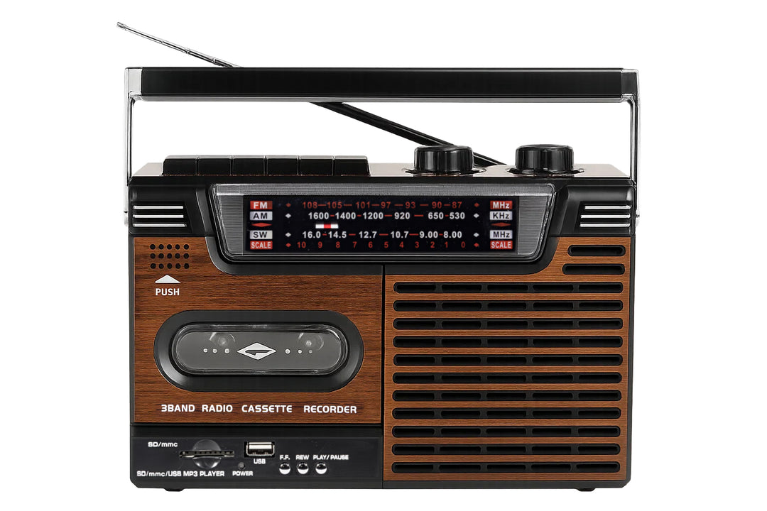 Studio 57 - Kassetteafspiller m. FM & Bluetooth, Brun