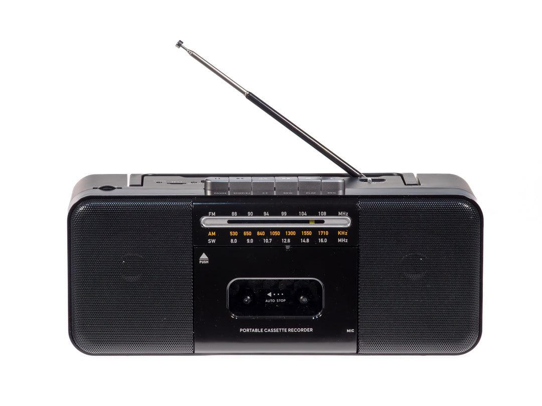 Studio 57 - Kassetteafspiller m. FM & Bluetooth, Sort