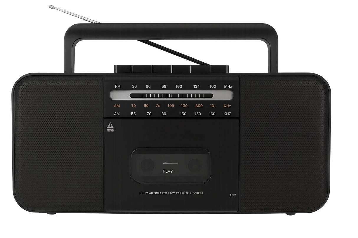 Studio 57 Kassetteafspiller m. FM & Bluetooth, Sort