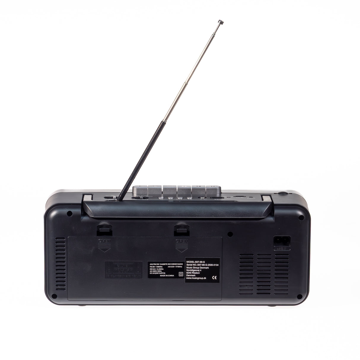 Studio 57 - Kassetteafspiller m. FM & Bluetooth, Grå