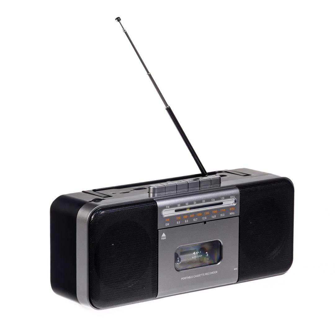 Studio 57 - Kassetteafspiller m. FM & Bluetooth, Grå