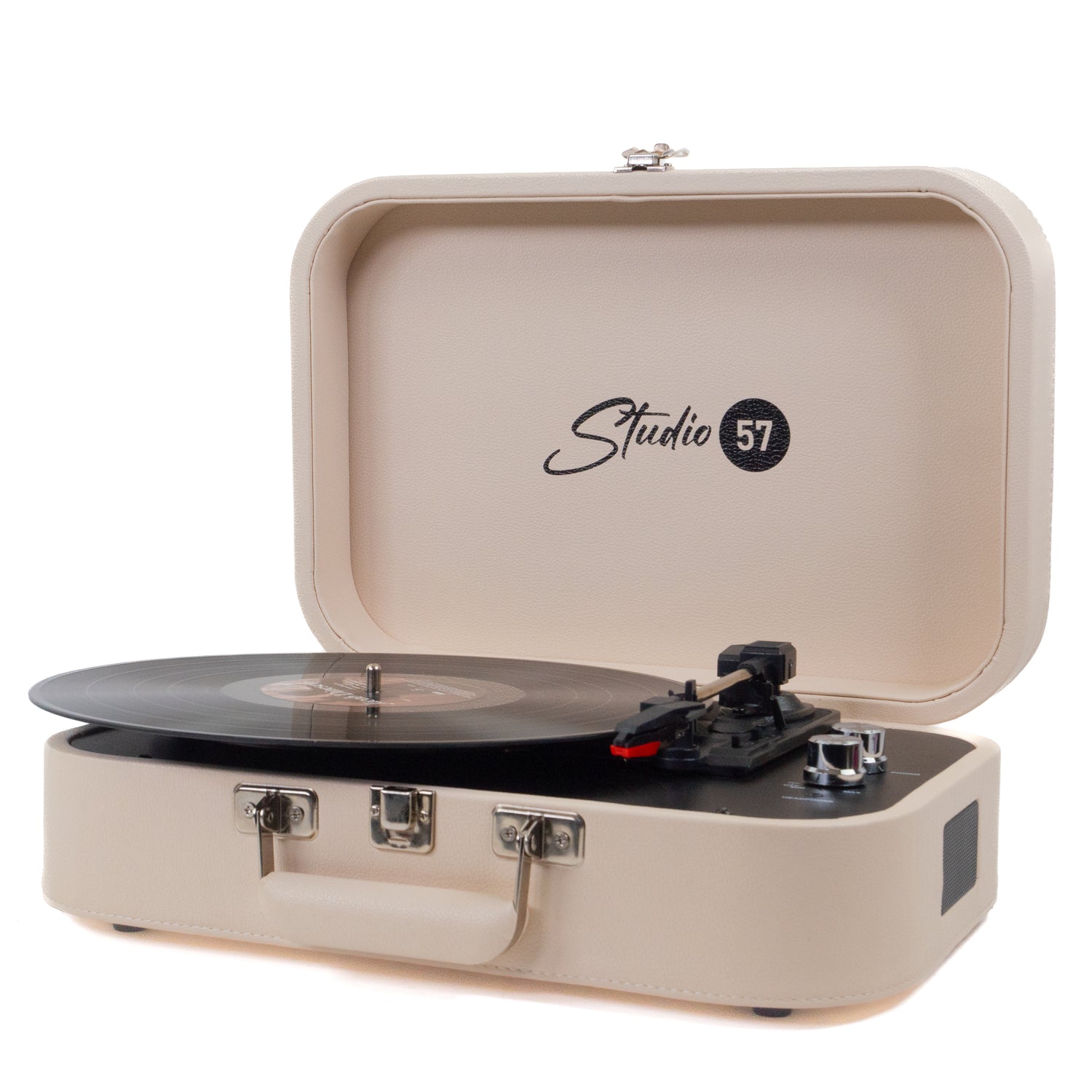 Studio 57 Mellow Pladespiller m. LP Stativ (Hvid)