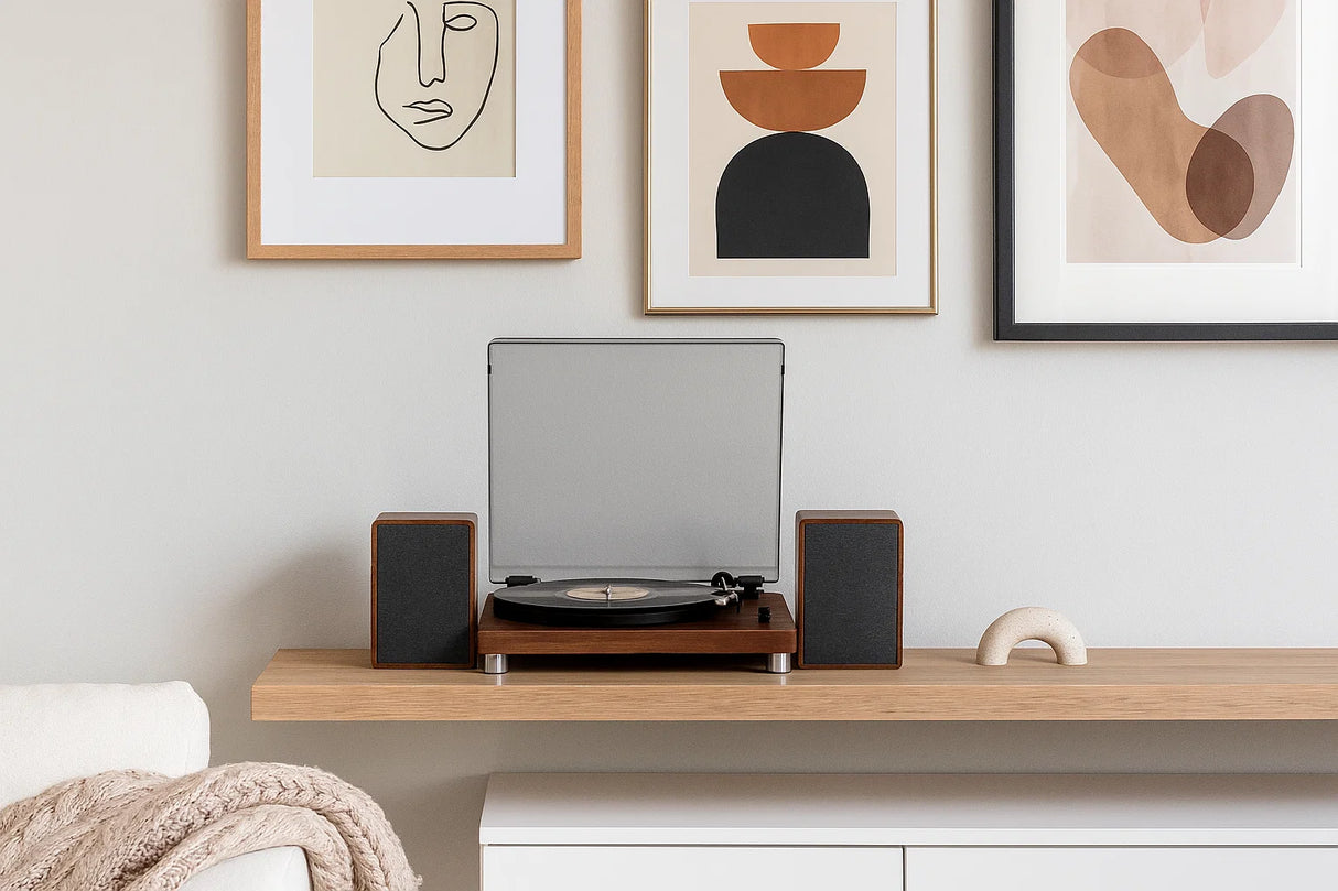 Studio 57 Pladespiller m. højtalere (Træ)