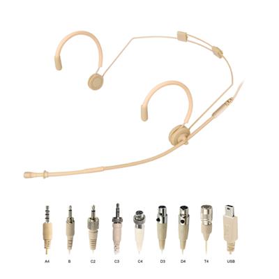 ScanMic headset mikrofon Omni 4P XLR til Mipro Beige