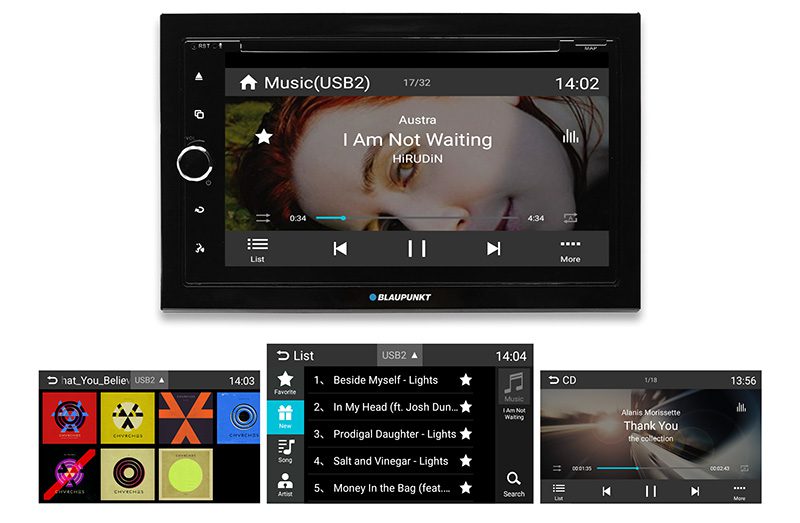 Blaupunkt Copenhagen 700 m. CarPlay, Android, DAB+ og Bluetooth