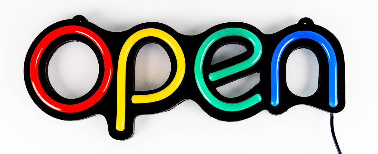 Neonskilt "Open" (39cm)