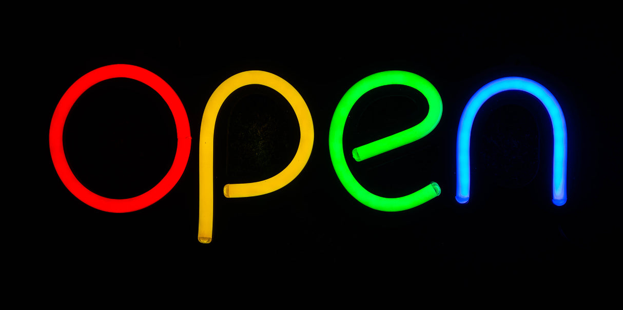 Neonskilt "Open" (39cm)