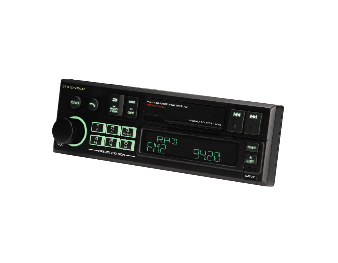 Pioneer SXT-C10PS Retro Bilradio m. DAB+ og Bluetooth