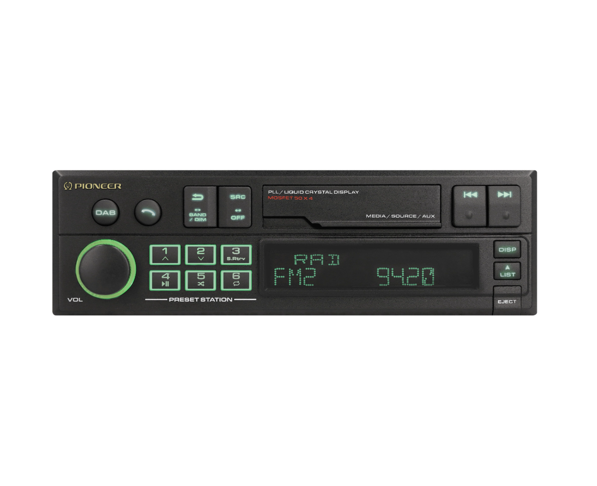 Pioneer SXT-C10PS Retro Bilradio m. DAB+ og Bluetooth