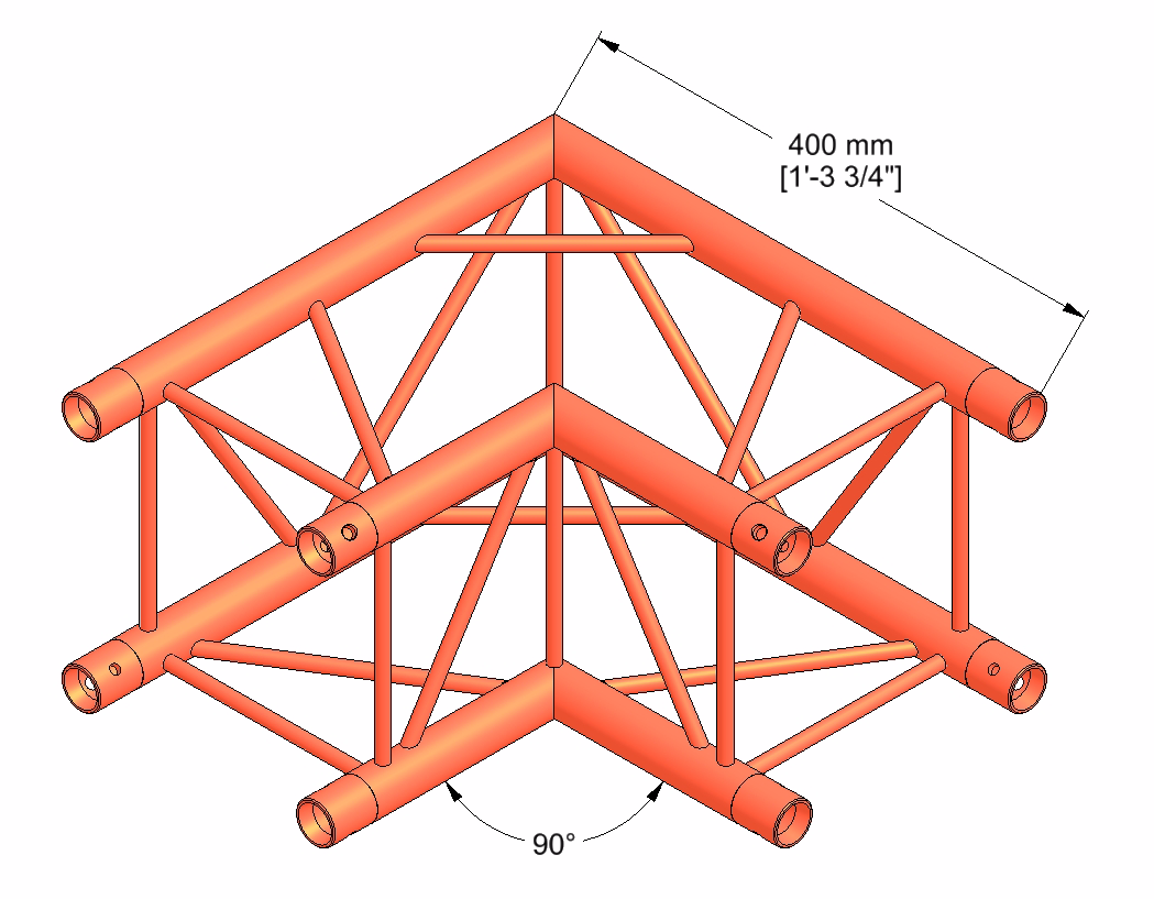 Milos QTM quatro 2-veis 90° hjørne