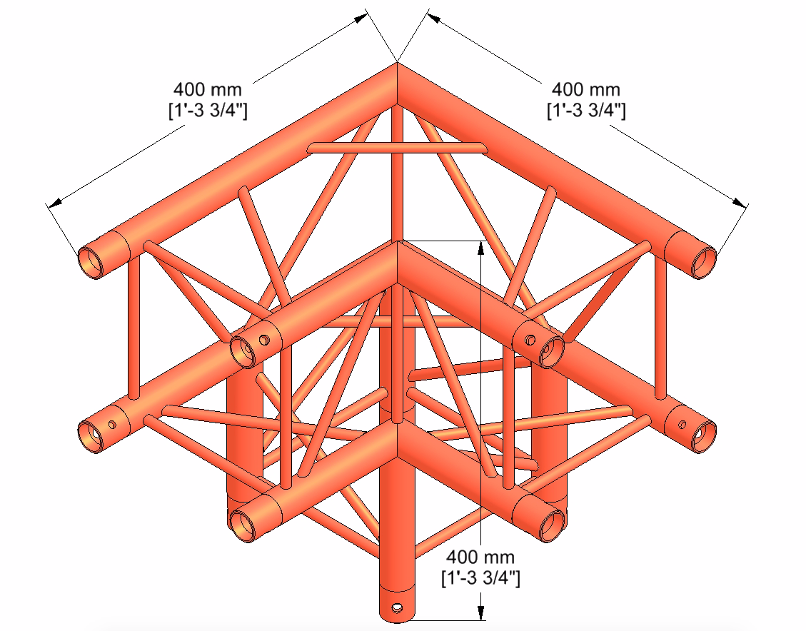Milos QTM quatro 3-vejs 90° hjørne