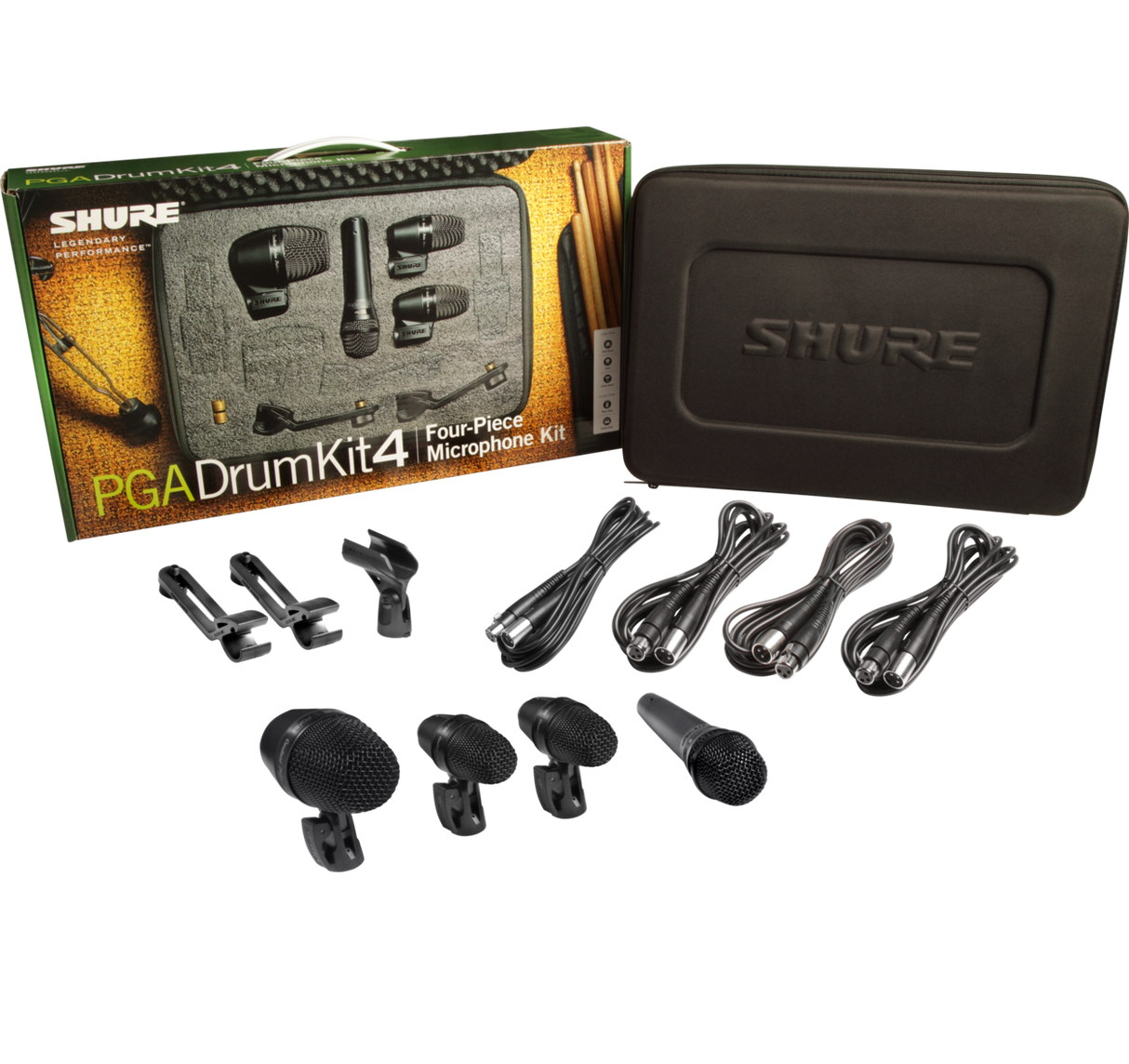 Shure PGA Drumkit 4 Tromme Mikrofonpakke