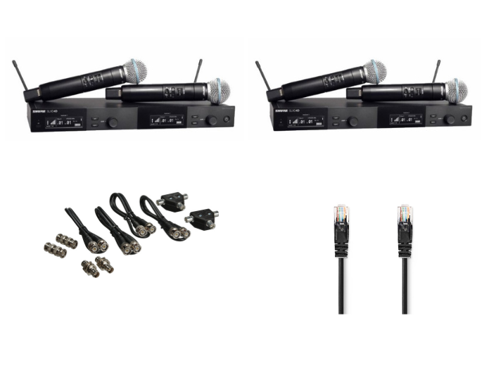 Shure SLXD BETA58A Trådløst System (4 kanaler, J53)