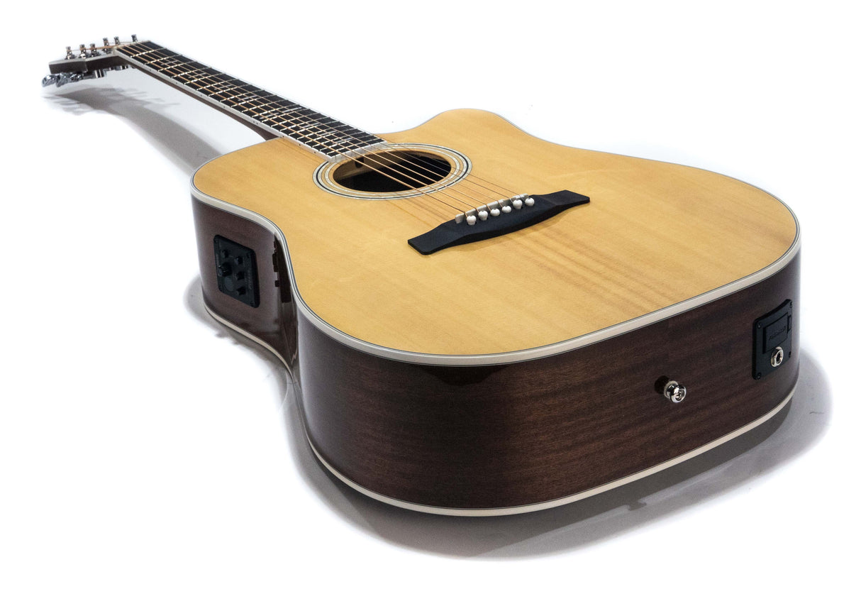 Hagstrom Siljan Dreadnought II CE Western Guitar (Natur)