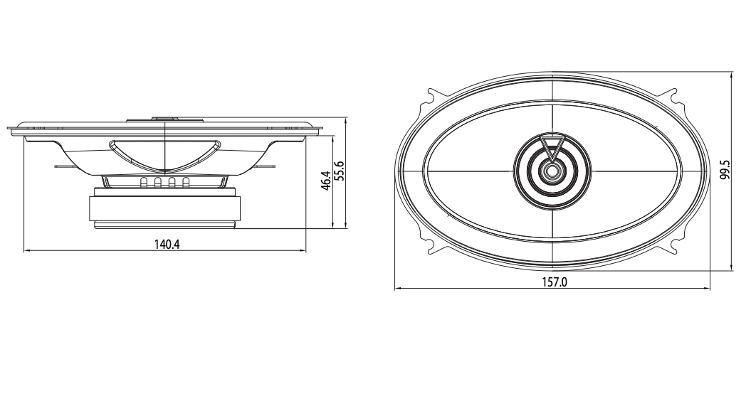 JBL CLUB 6422F Bilhøjttalersæt (120W, 4"x6")
