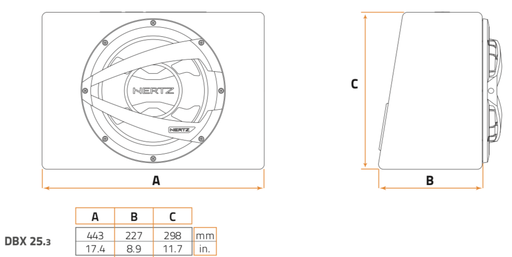 HERTZ SUB-BOX 10" (600W)