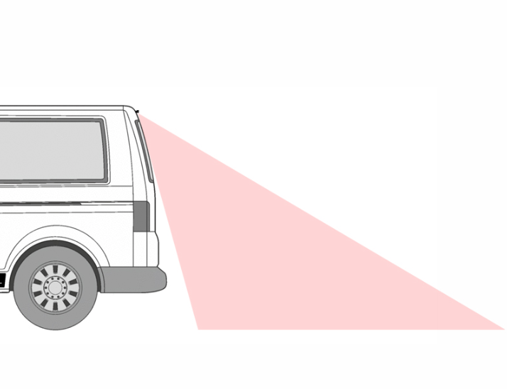 Bakkamera til VW T5 m. Bagklap (2003-2015)