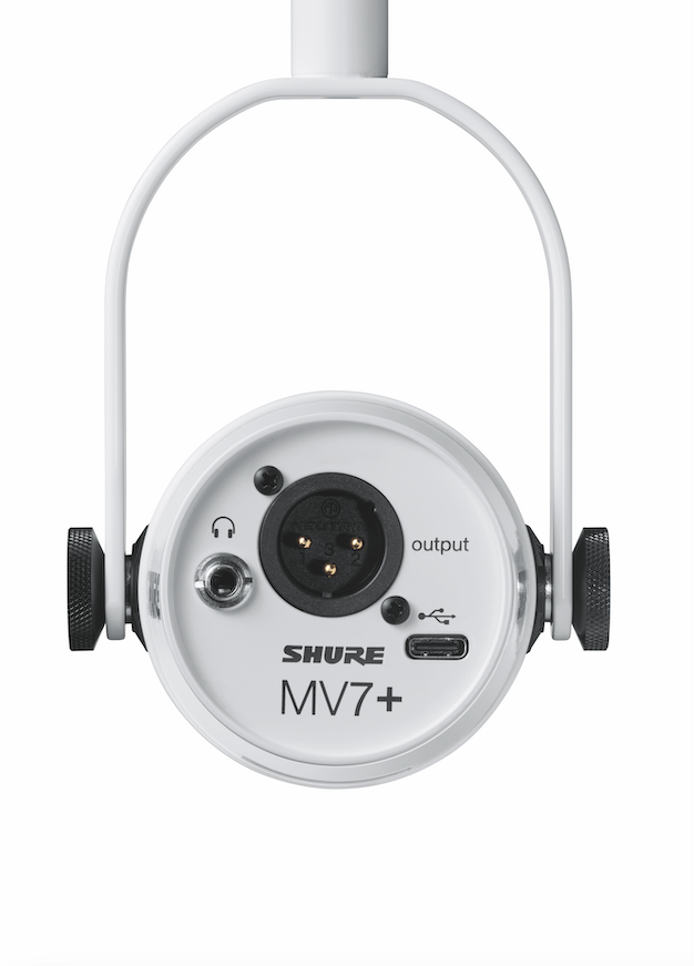 Shure MV7+ Podcast Mikrofon (Hvid)