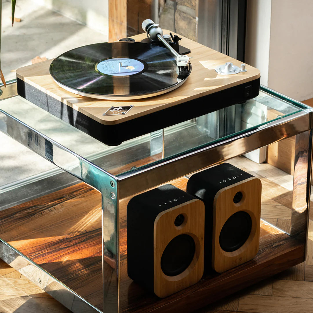 House of Marley Stir It Up Bluetooth Pladespiller og Højtaler (Sort) Bundle