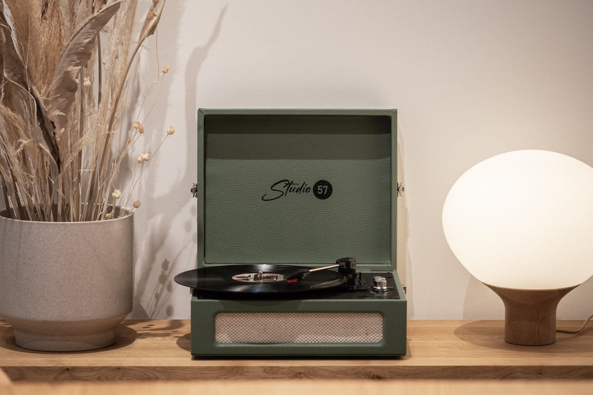 Studio 57 Groovy Pladespiller (Grøn) Bundle