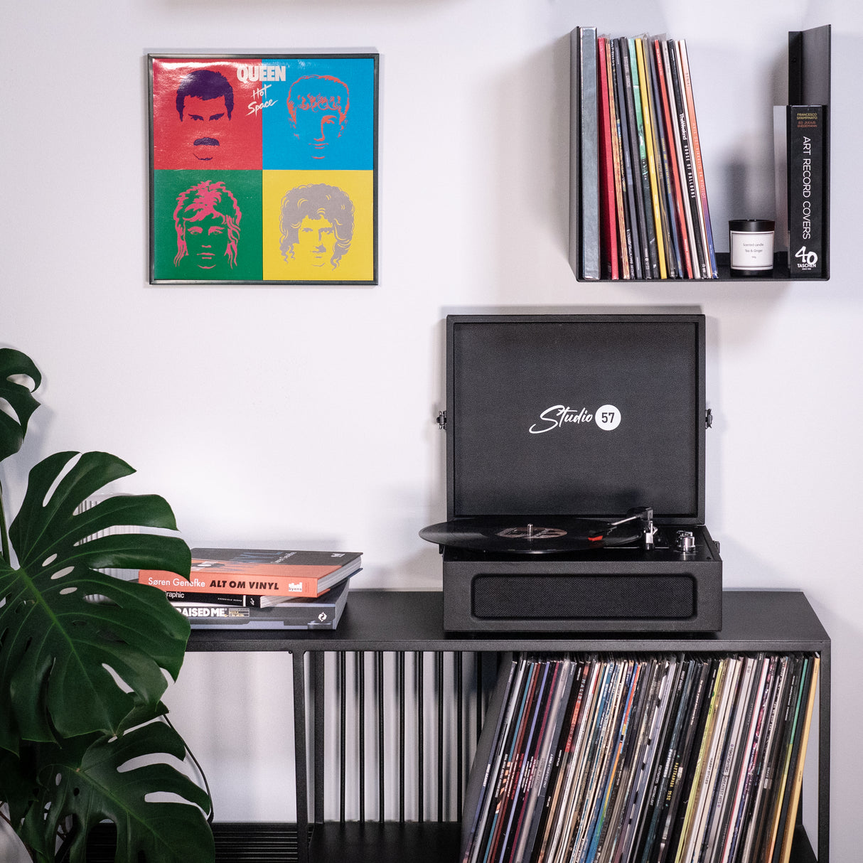 Studio 57 Groovy Pladespiller (Sort) Bundle