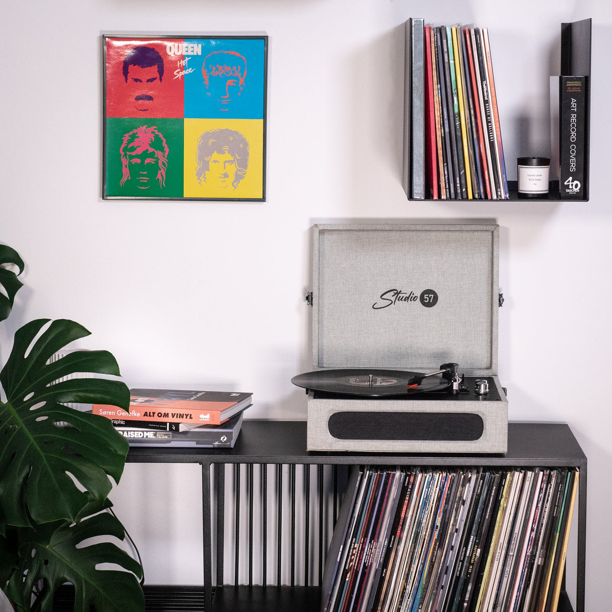 Studio 57 Groovy Pladespiller (Grå) Bundle