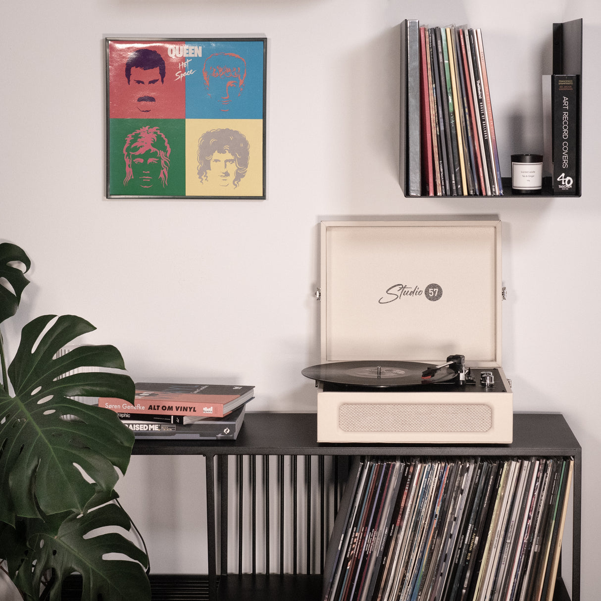 Studio 57 Groovy Pladespiller (Cream) Bundle